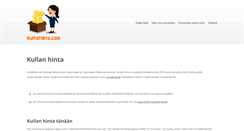 Desktop Screenshot of kultatieto.com